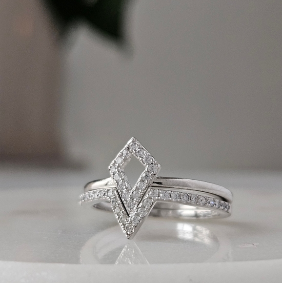 Kite Ring Set, Disney Frozen Ring Collection, 925 Sterling Silver - Picture 6 of 8